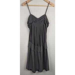 Transit Par Such Tonal Sleeveless Silk Dress Gray 3